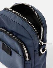 Maya Small Nylon Cross-Body Bag , Blue (BLUE), large