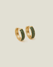 Gem Mini Hoop Earrings, , large