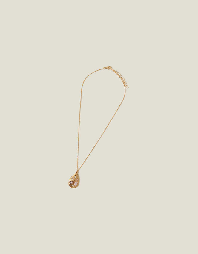 Gem Set Pendant Necklace, , large