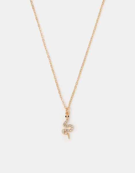 Snake Pendant Necklace, , large