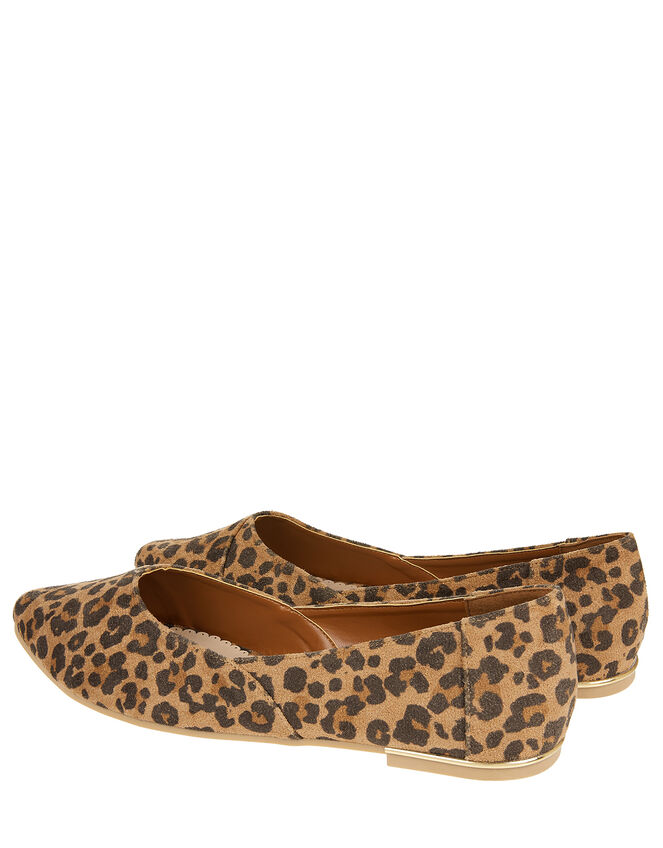 Pointed Ballerina Flats, Leopard (LEOPARD), large