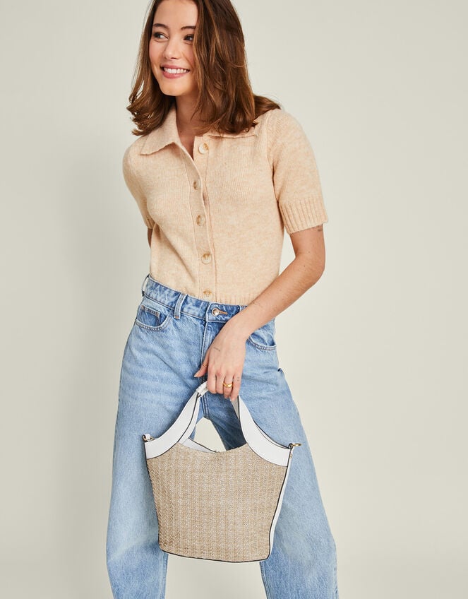 Woven Handbag, , large