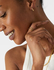 Gold-Plated Chain Stacking Ring Twinset, Gold (GOLD), large