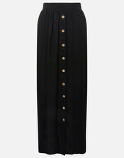 Button Skirt in LENZING™ ECOVERO™ , Black (BLACK), large