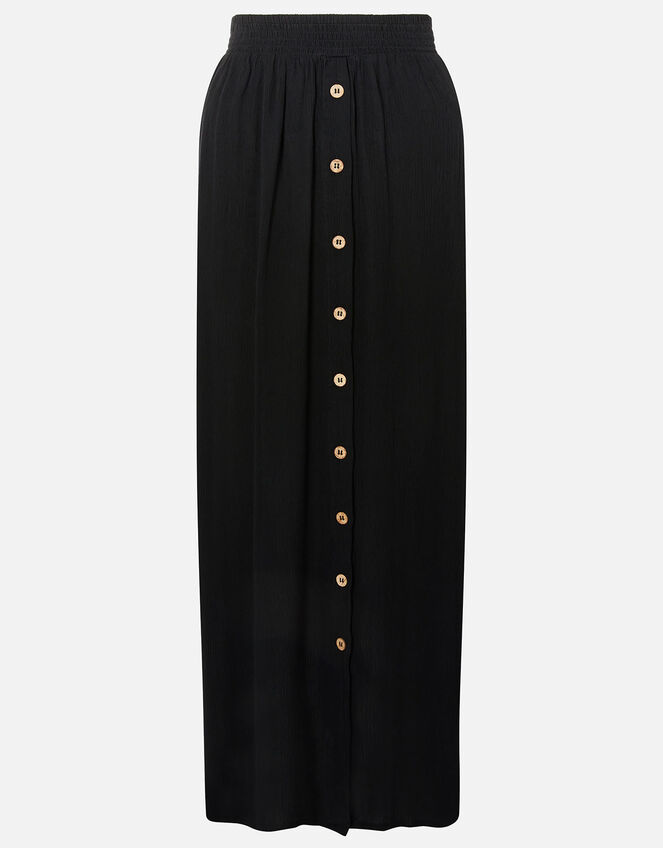 Button Skirt in LENZING™ ECOVERO™ , Black (BLACK), large
