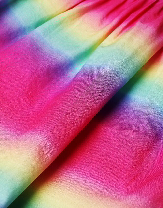 Girls Rainbow Pastel Ombre Dress, Multi (BRIGHTS-MULTI), large