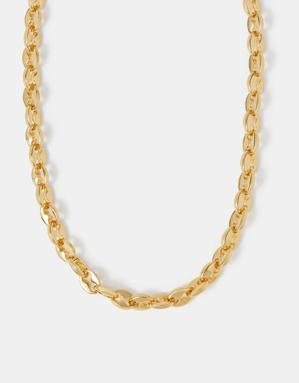 14ct Gold-Plated Chunky Link Chain Necklace, , large
