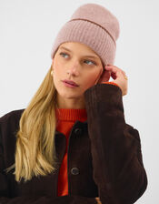Wool & Cashmere Blend Beanie Hat, Camel (OATMEAL), large