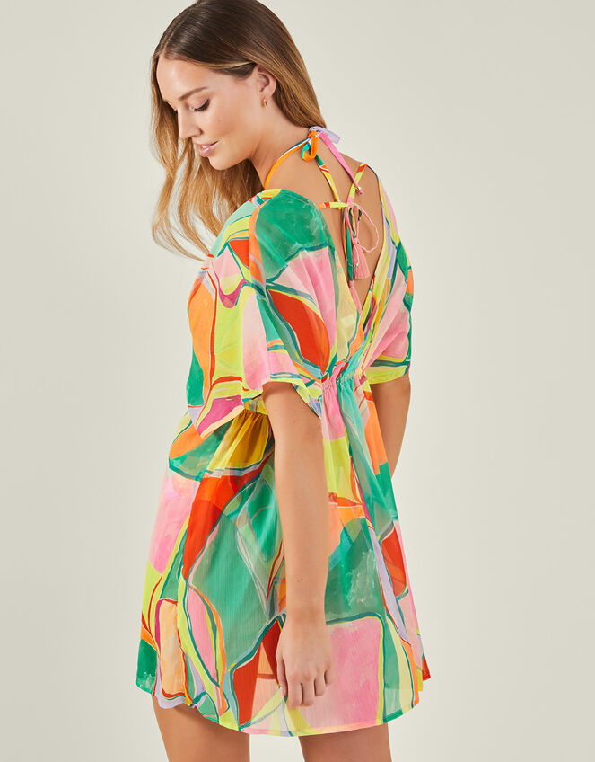 Abstract Print Kaftan, Multi (BRIGHTS MULTI), large
