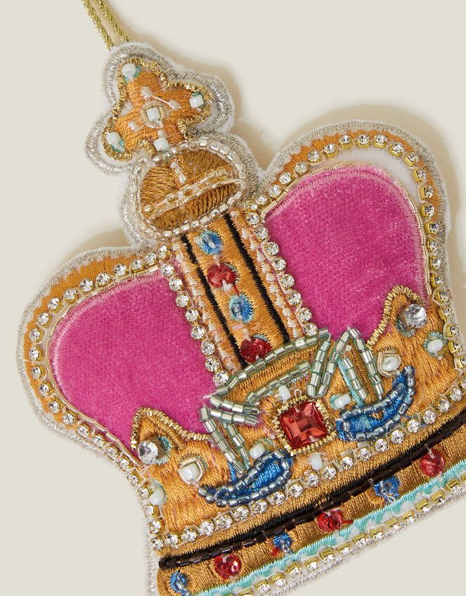 Embellished Crown Christmas Tree Decoration, , large