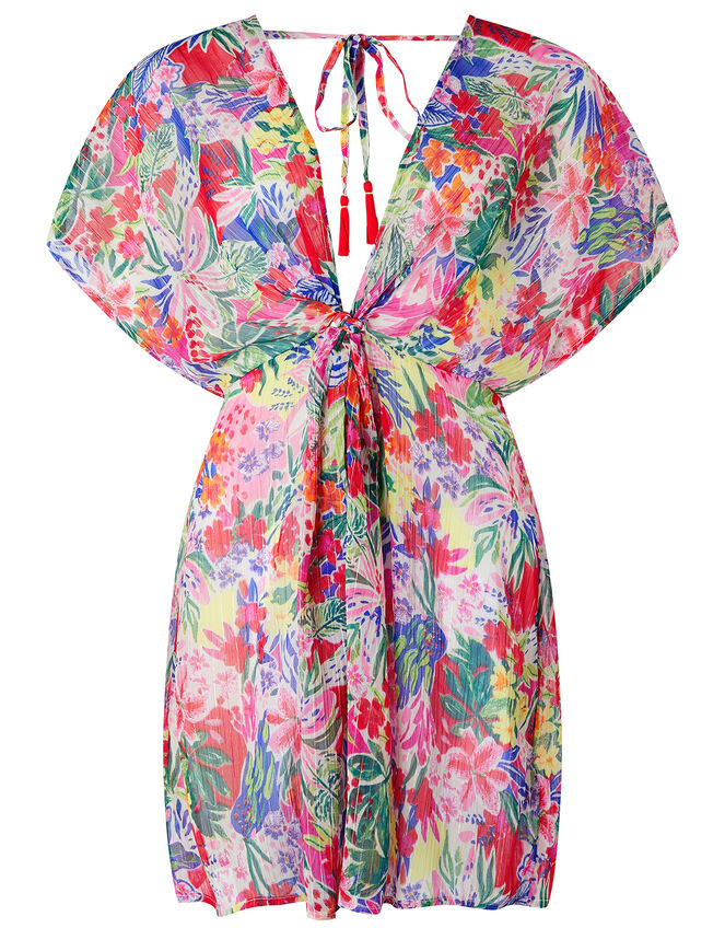 Chiffon Floral Print Kaftan, Multi (BRIGHTS-MULTI), large