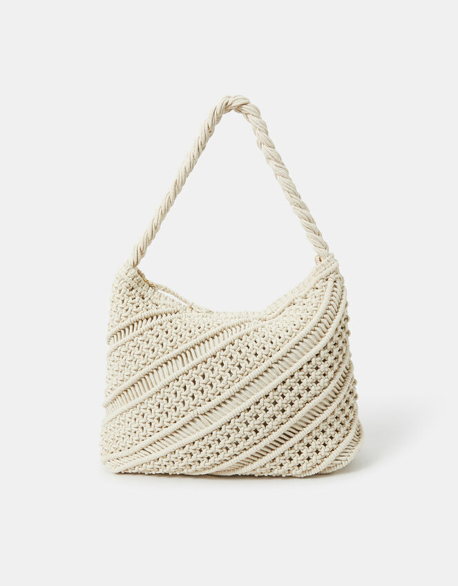 Macrame Shoulder Bag, , large