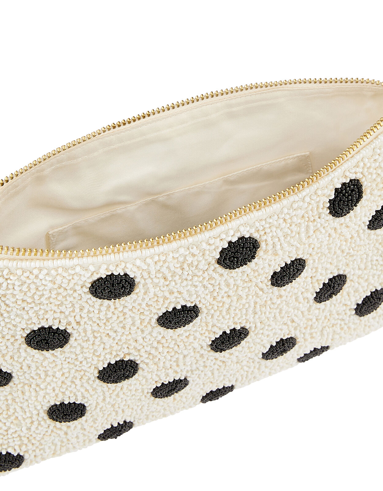 Polka dot clutch bag store