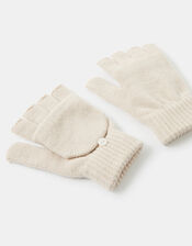 Plain Capped Gloves, Natural (NATURAL), large