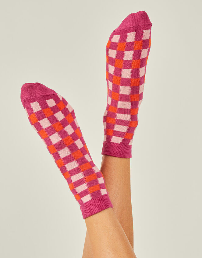 Checkerboard Socks, , large