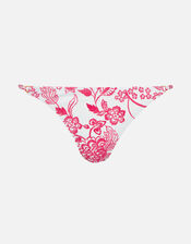 Floral Bikini Briefs, Red (RED), large