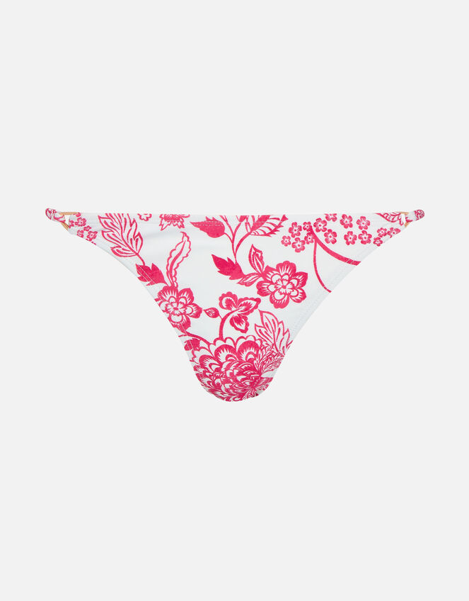 Floral Bikini Briefs, Red (RED), large