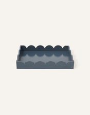 Medium Scallop Tray, Blue (PETROL), large
