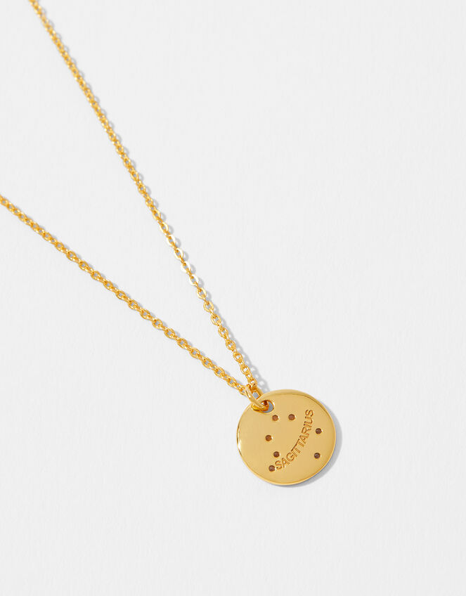 Gold Vermeil Constellation Necklace - Sagittarius, , large