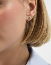 8-Pack Stone Stud Earrings, , large