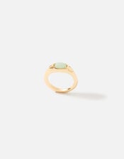 Seascape Signet Stone Ring, Green (GREEN), large