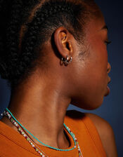 2-Pack Sterling Silver-Plated Twist Huggie Hoop Earrings, , large