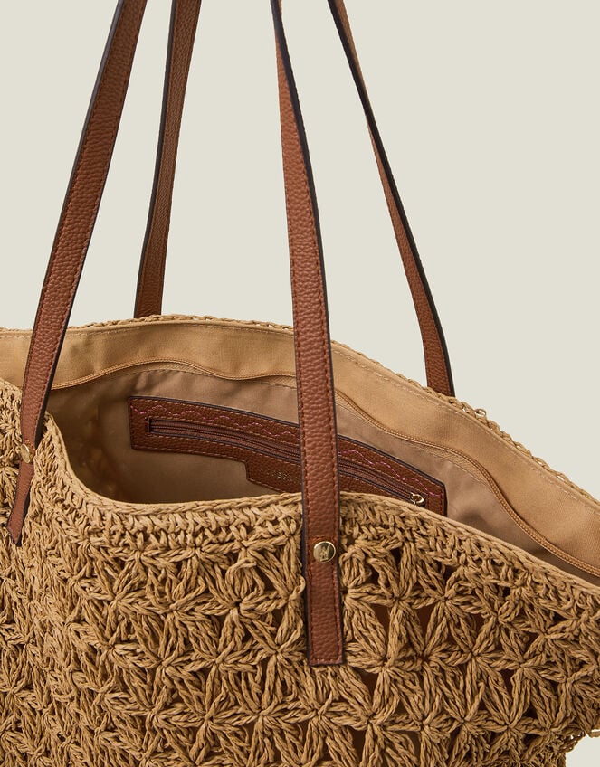 Raffia Tote Bag, , large