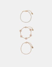 3-Pack Flower Bracelets, , large