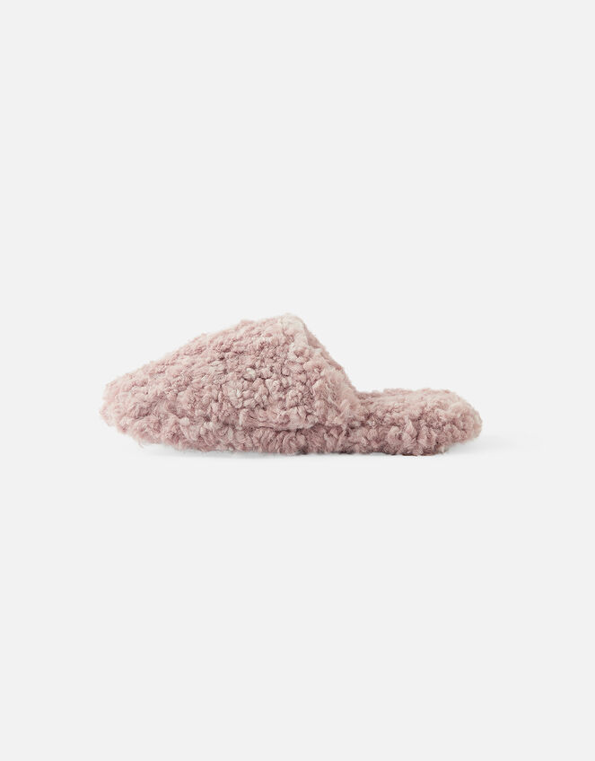 Plush Mule Slippers, Pink (PINK), large