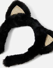 Girls Halloween Cat Ears, , large