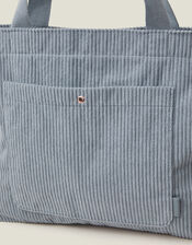 Corduroy Shopper Bag, Blue (BLUE), large