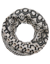 Mono Fairisle Snood, , large
