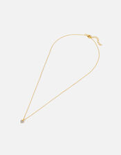 Gold Vermeil Pave Heart Necklace, , large