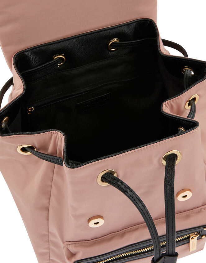 Sporty Nylon Backpack, Pink (PINK), large