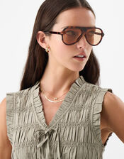 Tort Aviator Sunglasses, , large