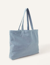 Paisley Embroidered Cord Shopper Bag, , large