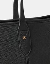 Plain Tote Bag, Black (BLACK), large