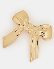 Metal Bow Barrette Hair Clip, , large