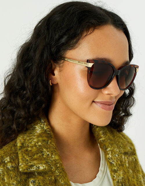 Felicity Metal Detail Sunglasses, , large
