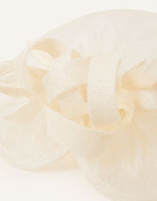 Penelope Sinamay Bow Band Fascinator, Ivory (IVORY), large