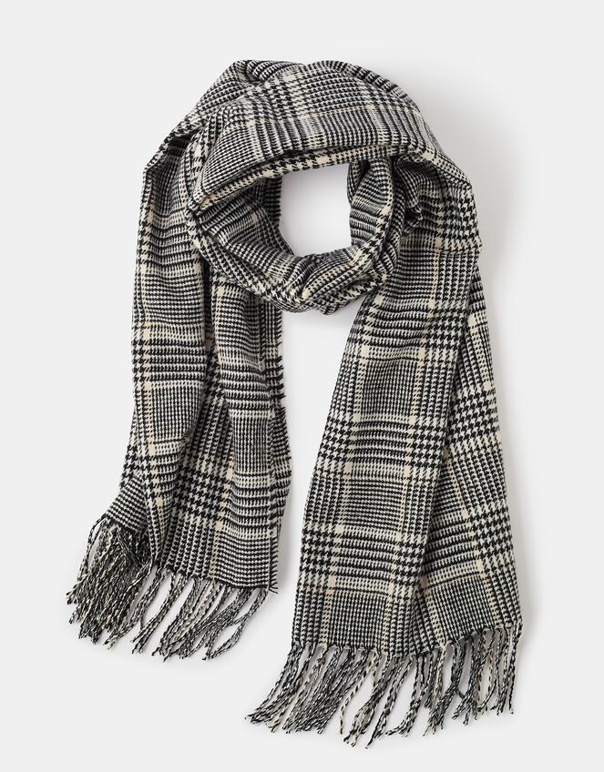Bowey Check Blanket Scarf, , large