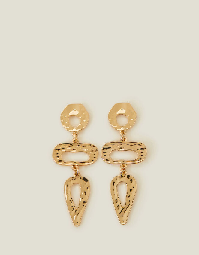Statement Molten Earrings, , large