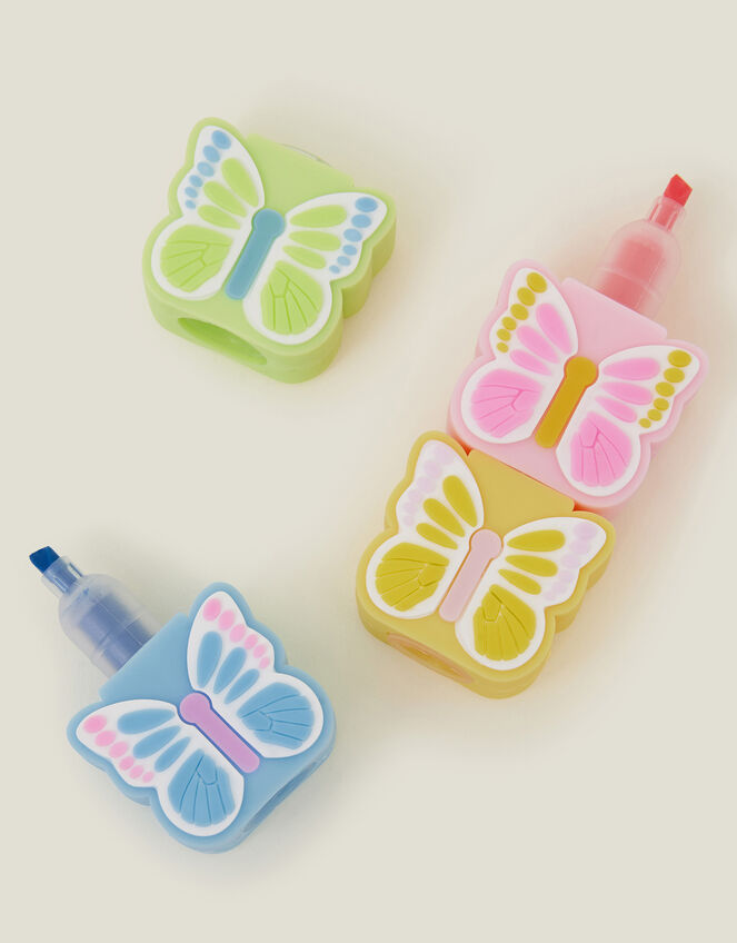 4-Pack Girls Butterfly Highlighters, , large