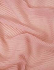 Lightweight Pleated Scarf, Pink (PINK), large
