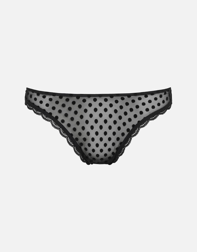 Spot Mesh Briefs, Black (BLACK), large
