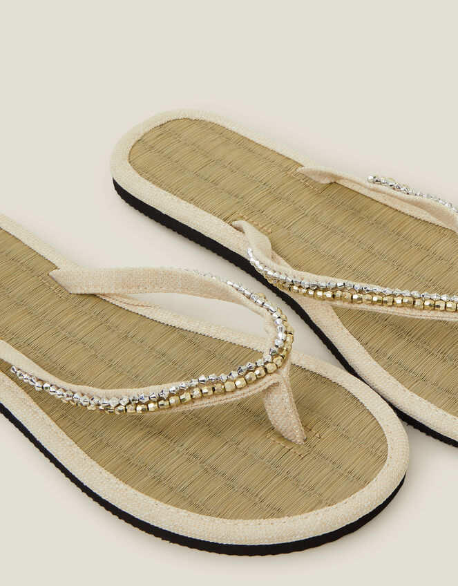 Natural Moulded Flip Flops main image 1