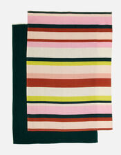Multi Stripe Tea Towel Set, , large