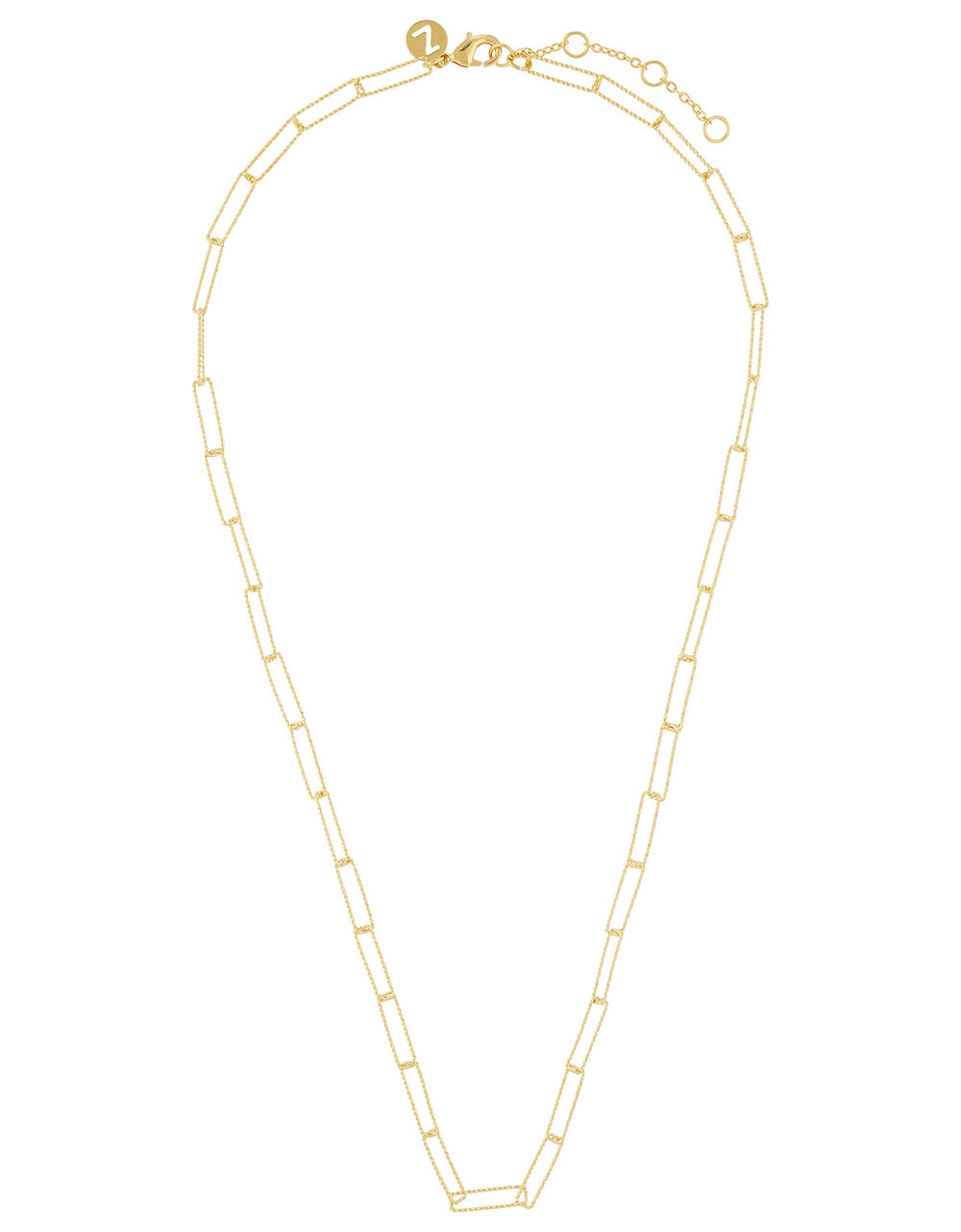 GoldPlated Paperclip Chain Necklace Z for Accessorize Accessorize UK