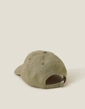 Twill Baseball Cap, Green (KHAKI), large