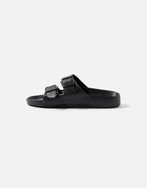 Eva Footbed Sandals, Black (BLACK), large